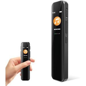 64 GB mini digitale spraakrecorder met afspelen, audio-recorder voor vergaderingen, cursussen, interviews, opname met één druk op de knop