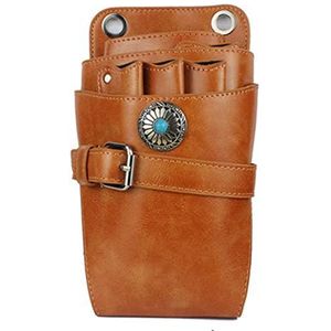 Retro Persoonlijkheid Schaar Heuptas Kappersschaar Tasje for Kappers(Blue)