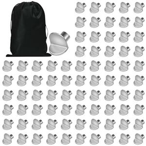 DERJDISF Uitstekend ® Pak van 80 Schuine Plankdragers - 5mm Plankdragers Vernikkeld voor Meubelhout en Glazen Planken - Compleet met een handige Opbergtas!