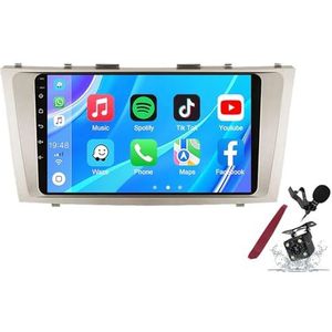 Android 14 Autoradio Sat Navi voor T-oyota Camry (2006-2011) 9 Inch Touchscreen Multimedia Speler met Draadloze Carplay GPS Navigatie FM RDS Bluetooth 5G-WiFi SWC DSP,M150s