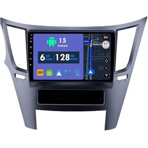 RoverOne Autoradio GPS voor Subaru Legacy 5 Outback 4 BR 2009-2014 Carplay Android Auto Stereo Hoofdeenheid Bluetooth WiFi Radio Speler Sat Navigatie