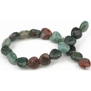 Facet hart natuursteen Turquoise Agaat Opaal losse kralen voor sieraden maken leverancier DIY Charms armbanden 10 mm-Indische Agaat