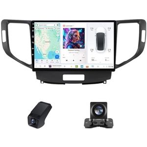 9inch Car Radio Touchscreen geldt voor Honda Accord 8 2008-2012, Achteruitrijcamera Compatibel met CarPlay/Android Auto/Bluetooth5.0 FM/RDS/AM Radio/4GLTE 5GWIFI GPS-navigatie(NF-7)
