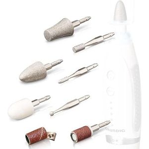 Grundig - Manicureset - 12-delige Professionele Accessoires - Hoogwaardige Vervangende Slijpers