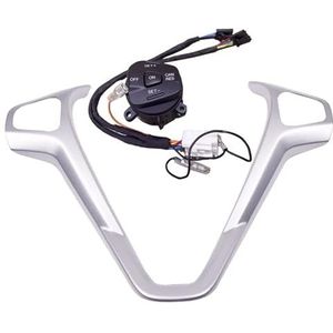 Voor Fiesta, MK7, Ecosport 2013 Stuurhoes Frame Paneel Decoratieve Auto Cruise Control Knoppen Rode Achtergrondverlichting