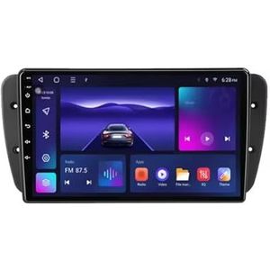 Android 14 Autoradio 9 inch touchscreen voor Seat Ibiza 6j 2009-2013 MK4 Autoradio Navigatie met Carplay met GPS navigatie Bluetooth FM USB Steering Wheel Control(X9 8G+256G)