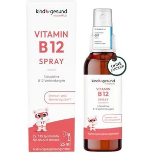 Vitamine B12 - Kinderspray - 10 µg Methylcobalamine per Spraystuit - Veganistisch - 6 Maanden Verzorging