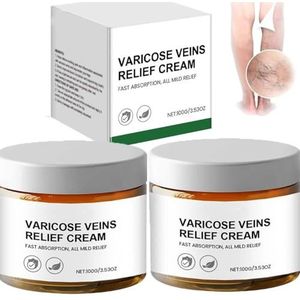 Varicose Veins Relief Cream Medilisk,Medilisk Varicose Veins Cream,Medilisk Varicose Vein Relief Cream for Legs,Varicose Veins Cream,Improve Blood Circulation Soothe Swelling,Strengthen Health (2Pcs)