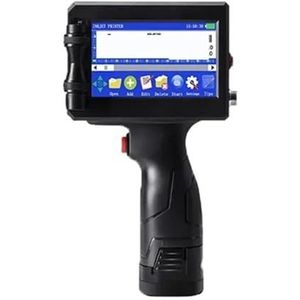 12,7/25,4 mm labelprinter Handheld inkjetprinter QR Bar Batchcode Datumnummer Logo Vervaldatum Codering Machine Draagbare Breed printmateriaal(With 1 ink 25.4mm)