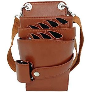 Friseurtasche Werkzeugtasche leder Friseur Taschen Friseur tasche Kamm tasche Friseur Schultergürtel Tasche Friseur Scheren Haarspangen Kämme Sprühflasche usw kann platziert werden 252 Orange