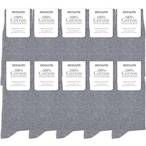 Occulto - Ingo - Sokken - Grijs - 10 Paar - 100% Katoen