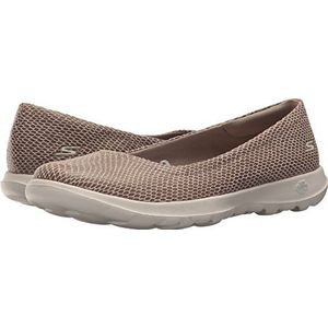 Skechers Dames Go Walk Lite-15433 brede bootschoen, VS, Taupe Beige, 39.5 EU