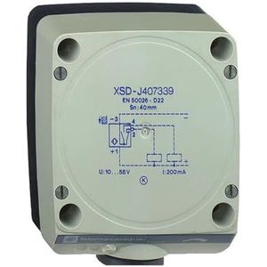 XSDH603629 inductieve sensor XSD 80x80x40 - kunststof - Sn60mm - 24VDC - terminals