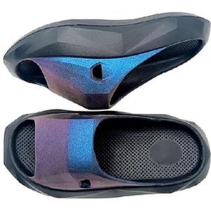 EKsma Slippers voor mannen en vrouwen, Indoor Outdoor Slides Sandalen, Casual Antislip Dikke Zolen Bad Douche Slippers, Paars Goud, 40 EU