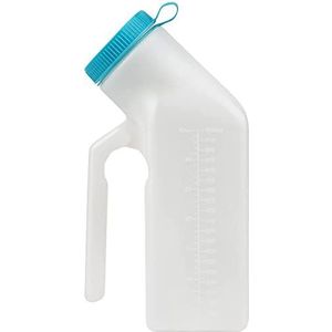 Urinezakken, Urinefles for mannen, lekvrij, oplichtend deksel, plastic urinekamer for volwassenen en kinderen, ideaal for ziekenhuizen, noodgevallen, kamperen en reizen