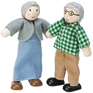 Le Toy Van - Wooden Grandparents Play Set For Dolls Houses , Daisylane Dolls House Accessories Sets - Suitable For Ages 3+