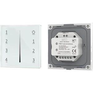 LED Dimmer Driver 0/1-10V PWM constante spanning 1CH DC48V 36V 24V 12V 0-10V Dimmer Controller 1-kanaals Signaalingang 1-10V LV-L (Kleur: T18-1 Only)