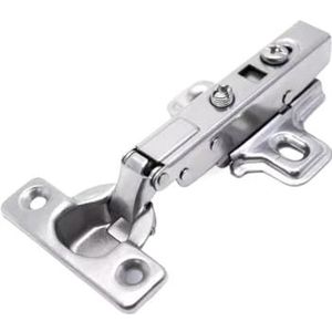 Keukenkast scharnieren 10 stuks mini hydraulisch scharnier kleine demper zelfontlading kast meubels scharnieren smalle kast deur scharnieren (halve overlay)