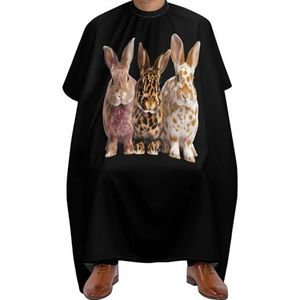 Salon Cape Luipaard Paashaas Kapper Cape Unisex Kappers Cape Premium Kappers Jurk Voor Thuis Kapper Accessoires Kappers 140x168cm
