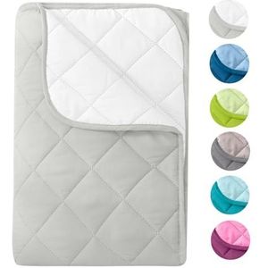 Wometo OekoTex 100 Veerlicht zomerdekbed, 135x200, om te kamperen/zomer, 700 g dekbed in fris groen, beige, turkoois, oranje en wit, 100% polyester, Steppbett Sommer