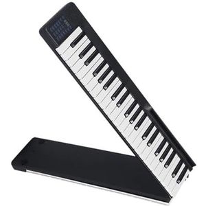 Draagbare 88 Toetsen Opvouwbare Piano Digitale Piano Elektronisch Pianotoetsenbord Piano-instrument Synthesizertoetsenbord (Color : Bk)