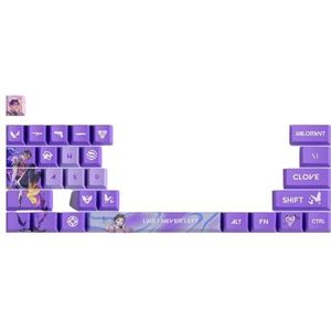 Valorant - Clove - Keycaps - 29 Stuks - Voor Mechanisch Gaming-Toetsenbord - PBT OEM-profielverf