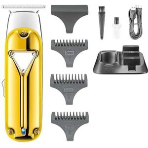 Tondeuses voor mannen, trimmer professionele tondeuse metalen elektrische scheerapparaten tondeuse draadloze kappersmachine kapper 0mm standaard basis