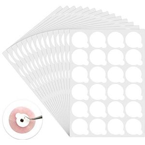 Lijmhouder - Wit - 20 Vellen - 600 Stuks - Wimperverlenging Lijm Stickerkussens