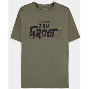 Difuzed Marvel - I Am Groot - Men's Boys' Short-Sleeved Regular Fit T-shirt, groen, M