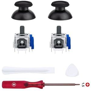 Mcbazel TMR Elektromagnetische joysticks Vervanging Tool voor PS5 Controller, Sticks Vervanging Accessoires met 3D Analoge ThumbStick Cap voor PS5 DualSense/DualSense Edge Controller