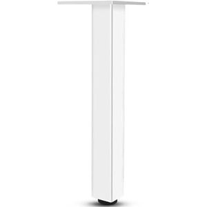 MIKFOL Aluminiumlegering badkamer kast poten verstelbare witte salontafel poten metalen steun kast benen tv kast poten meubels benen accessoires (kleur: wit 33 cm)