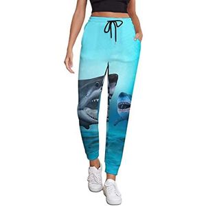 Shark Sportbroek voor dames, joggingbroek, loungebroek met zak