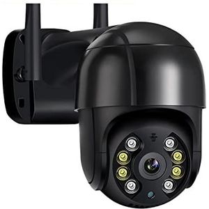 Beveiligingscamera Buiten, 8MP 4K IP Camera 5MP Auto Tracking CCTV Surveillance Draadloze H.265 1080P PTZ Cam Kleur Nachtzicht Ondersteuning Voor Huisbeveiliging Buiten Binnen (Color : Upgrade, Size