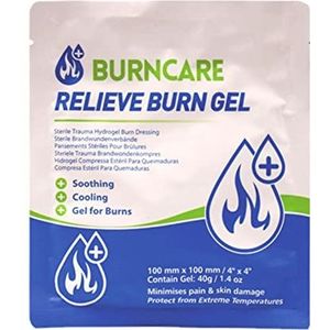 Burn Gel Dressing - Burn Gel Dressing 10x10cm - Burn Gel Dressing Patch - Hydrogel Cool Wound Dressing - Effectieve Water Gel Burn Dressing Brandwonden Voor Burn Debridement Wondverzorging ( 3,5 g/40 g)