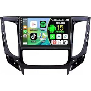 Draadloze Autoradio Android 15 voor Mitsubishi L200 2015-2019 met draadloze carplay en Android Auto Bluetooth USB Wifi 4G GPS Navigatie(S-3(4G+32G))
