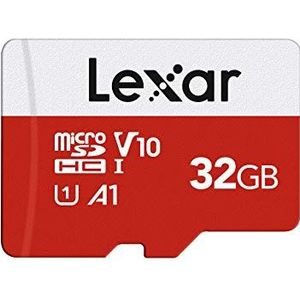Lexar Micro SD Kaart 32GB E-Serie, microSDHC UHS-I Geheugenkaart met Adapter - Tot 100 MB/s, A1, U1, Class10, V10, Hoge Snelheid TF-kaart