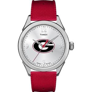Timex Women's Collegiate Athena 40mm Watch – Georgia Bulldogs with Red Silicone Strap