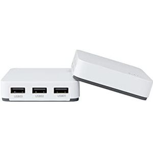 LOYALTY-SECU USB Network Print Server 3 Port WiFi voor meerdere printers USB Wit