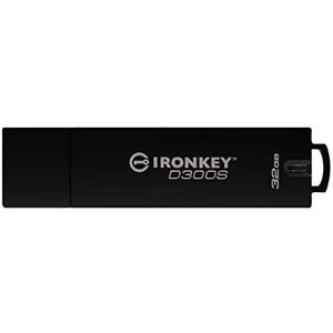 Kingston - IronKey D300S - Versleutelde USB-stick - 32GB - AES 256 XTS