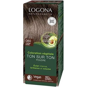 Logona 33314 Haarkleuring 080 NatuurBruin, 100 g,080 Bruin naturel