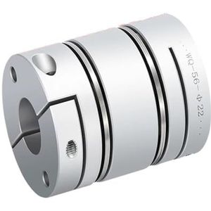 VPCPWTYZY Membraankoppeling van aluminiumlegering: D56mm L63mm elastische dubbele membraanconnector: for kogelomloopspindel/stappenservomotor/encoder/computer catholic(30X30)