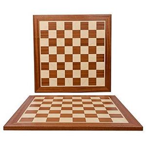 Master of Chess Houten Toernooischaakbord 54 cm - Grote Intarsia Draagbare Schaakbord voor Kinderen en Volwassenen - Staunton Nr.6