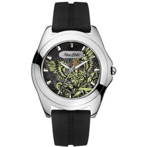 Marc Ecko Klassiek herenhorloge met datum en lederen armband E07502G1