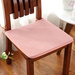 FlyGulls Set van 4 stoelkussens voor eetkamerstoelen, corduroy, voor kantoor- en keukenstoel, comfortabel stoelkussen voor lang zitten (48 x 48 cm, grijs