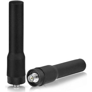 Bingfu Dual Band VHF UHF 136-174MHz 400-470MHz Handheld HT Walkie Talkie Two Way Radio SMA Female Flexible Rubber Aerial Antenna (2-Pack) Compatible with Retevis Baofeng BF-F8HP UV-5R UV-82