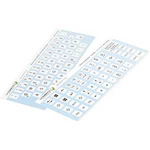 Lacerto® | 11x13mm - Duitse stickerset voor PC & laptop toetsenborden incl. extra toetsen & numeriek blok | kleur: wit