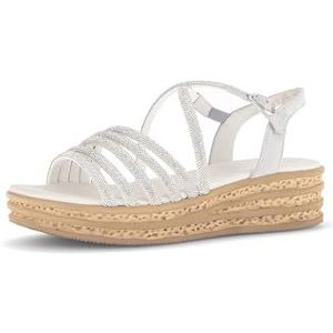 Zilverkleurige Sandalen - Plateau - Sleehak - Open Neus - Bandjessandaal