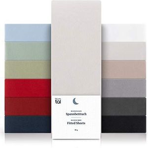 Blumtal Hoeslaken - Microfiber Hoeslakens - 140 x 200 x 30cm - Katoen - Moonlight Grey - Grijs