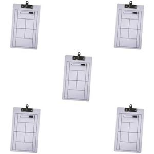 5 set Tennis Coaching Boards Herbruikbare Onderwijs Assistent Coaches Marker Whiteboard
