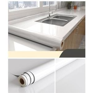 XUCZHAI Keuken oliebestendige folie vinyl keuken oliebestendig behang zelfklevend waterdicht aanrecht meubels marmer transparante film badkamer decor stickers voor keuken aanrecht (ZGB, 40 cm x 300